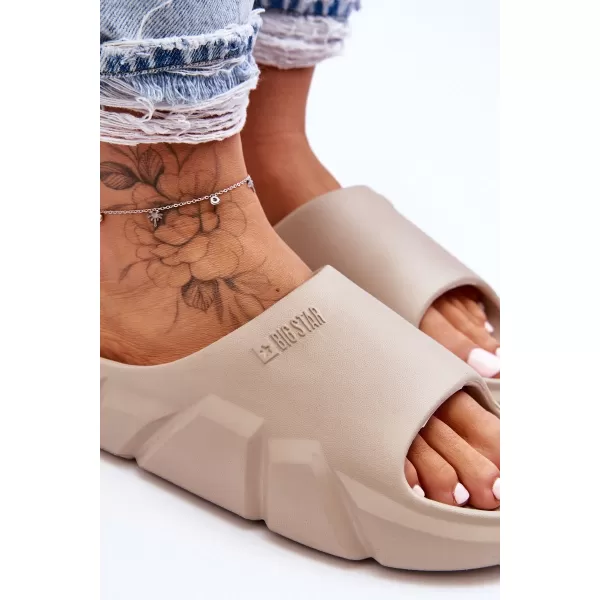  Dámske šľapky BIG STAR LL274593 BEIGE Big Star Shoes 