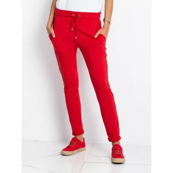  Dámske tepláky BASIC FEEL GOOD RV-DR-3698.07X RED 