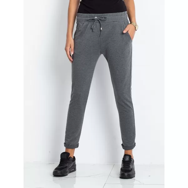 Dámske tepláky BASIC FEEL GOOD RV-DR-3698.09X DARK GREY 