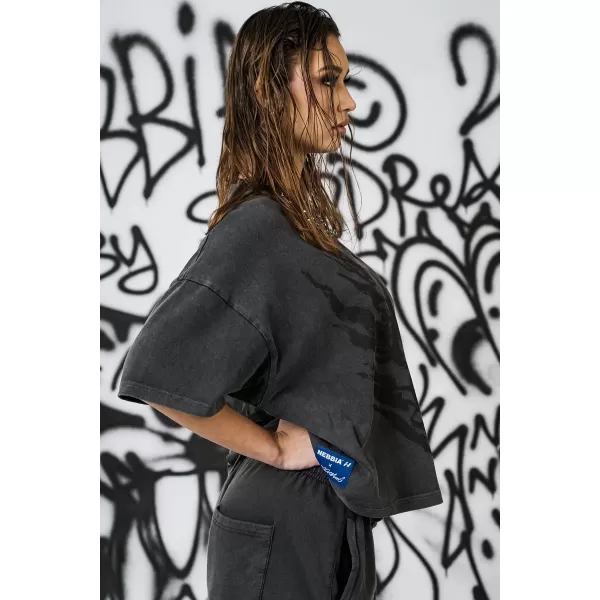  Dámske oversized tričko NEBBIA x Sexsdreams 814 BLACK 