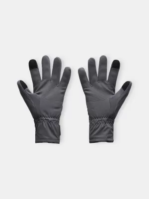 Pánske rukavice UNDER ARMOUR M'S STORM FLEECE GLOVES 6000391-025 SIVÁ