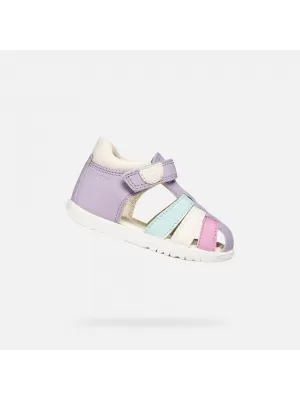 Dievčatá prvé kroky GEOX SANDAL MACCHIA B254WB08502C8888 FIALOVÁ