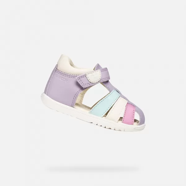  Dievčatá prvé kroky GEOX SANDAL MACCHIA B254WB08502C8888 FIALOVÁ 