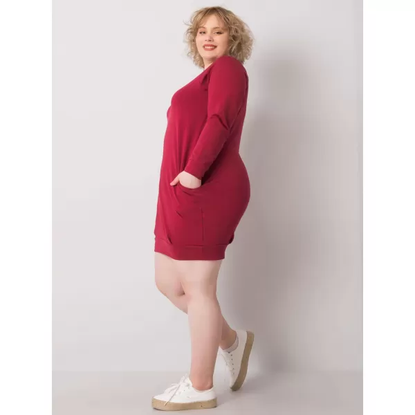  Dámske šaty BASIC FEEL GOOD RV-SK-6296.99 BURGUNDY 
