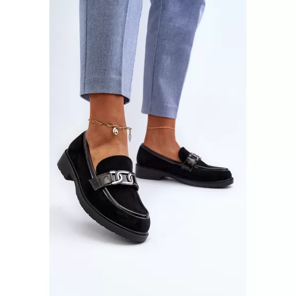  Dámske mokasíny S.BARSKI HY350A BLACK 