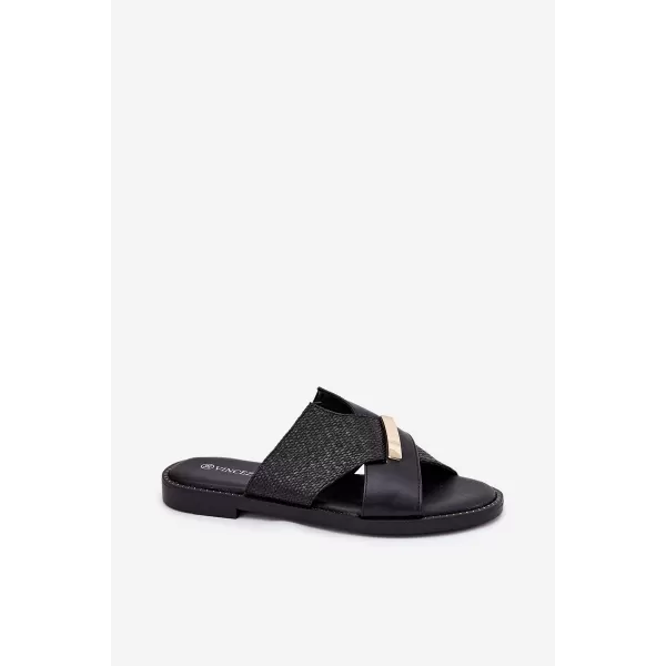  Dámske šľapky VINCEZA 17385 BLACK 