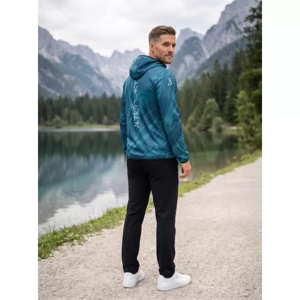  Pánska softshellová bunda premium ALTISPORT VOJ/ALM072JACK01 PETROLEJOVÁ 