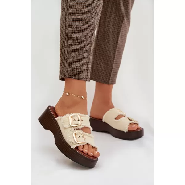  Dámske šľapky BOTO RENELISSE 41325 BEIGE 