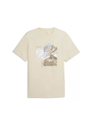 Pánske tričko PUMA GRAPHIC TEE 691779_87 ALPSKÝ SNEH