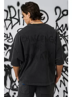 Pánske oversized tričko NEBBIA x Sexsdreams 809 BLACK