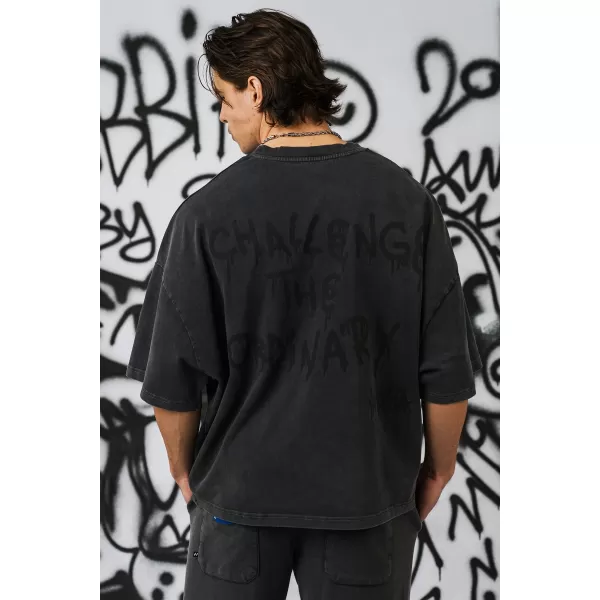  Pánske oversized tričko NEBBIA x Sexsdreams 809 BLACK 