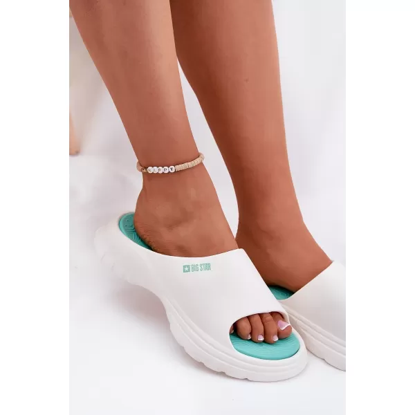  Dámske šľapky BIG STAR RR274A586 WHITE Big Star Shoes 