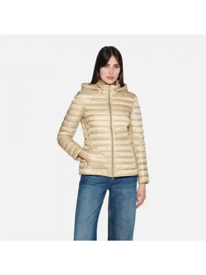 Dámska páperová bunda GEOX JAYSEN G012393 BÉŽOVÁ