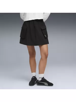 Dámska sukňa PUMA WARDROBE ESS WV CARGO SKIRT 634584_01 PUMA BLACK