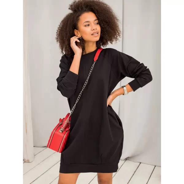  Dámske šaty BASIC FEEL GOOD RV-TU-5184.93P NOIRE 