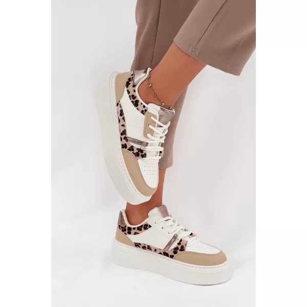  Dámske tenisky BIG STAR SS274357 WHITE/BEIGE Big Star Shoes 