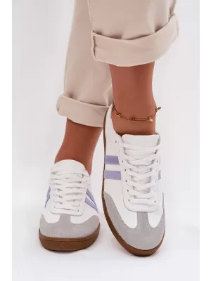 Dámske tenisky ZAZOO N1068 WHITE/BLUEPURPLE