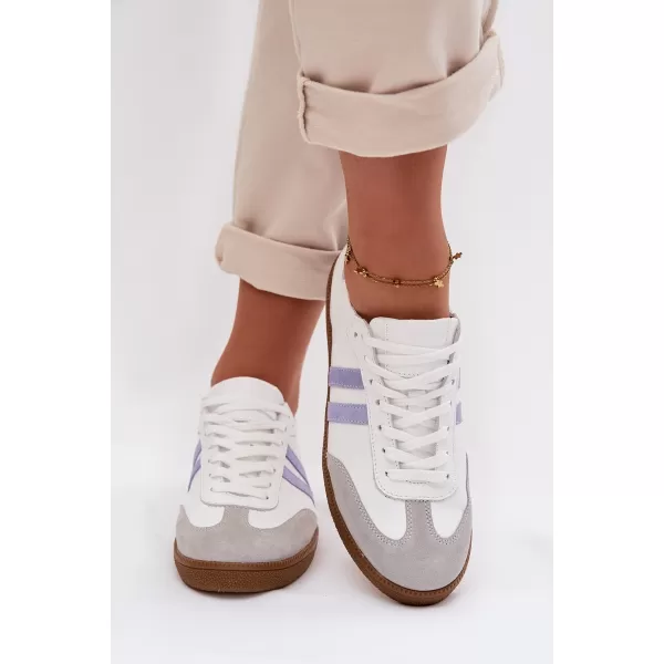  Dámske tenisky ZAZOO N1068 WHITE/BLUEPURPLE 