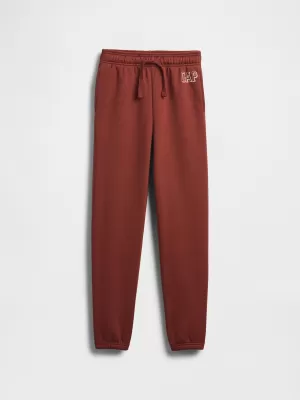 Detské tepláky GAP LOGO SWEATPANTS 795091-02 BURNT RUSSET