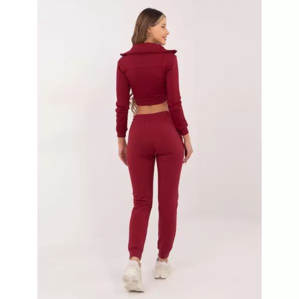  Dámske tepláky BASIC FEEL GOOD RV-DR-5040.04X BURGUNDY 