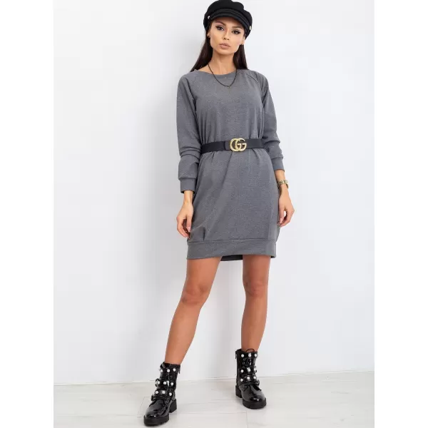  Dámske šaty BASIC FEEL GOOD RV-TU-5184.93P DARK GREY 