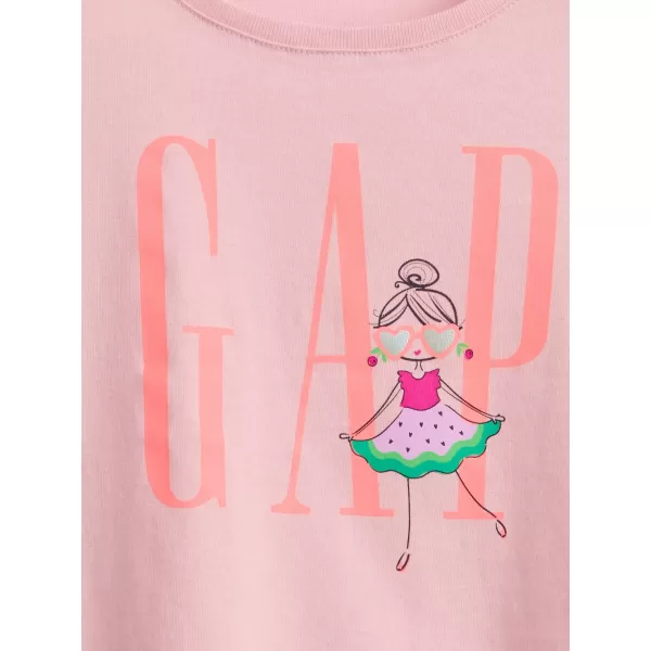  Detské tričko GAP LOGO TEE 770013-02 ROSE MIST 