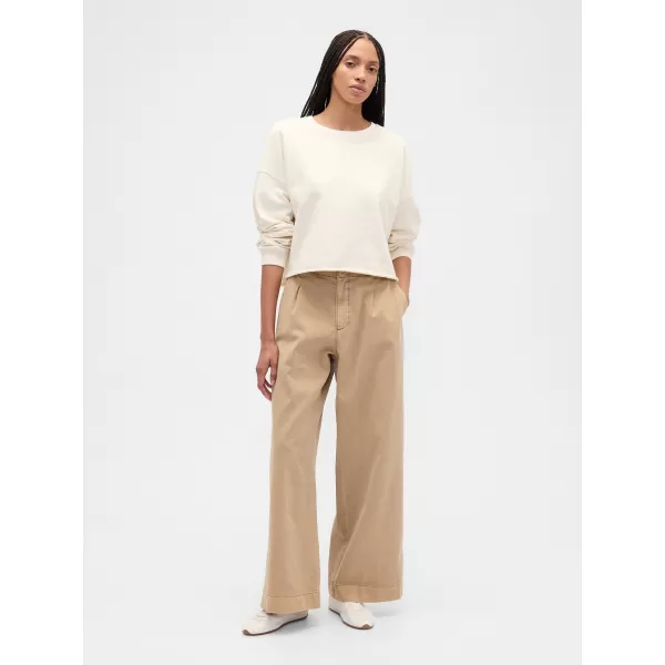  Dámska mikina GAP LOGO SWEATSHIRT 799277-02 WHITE SAIL 