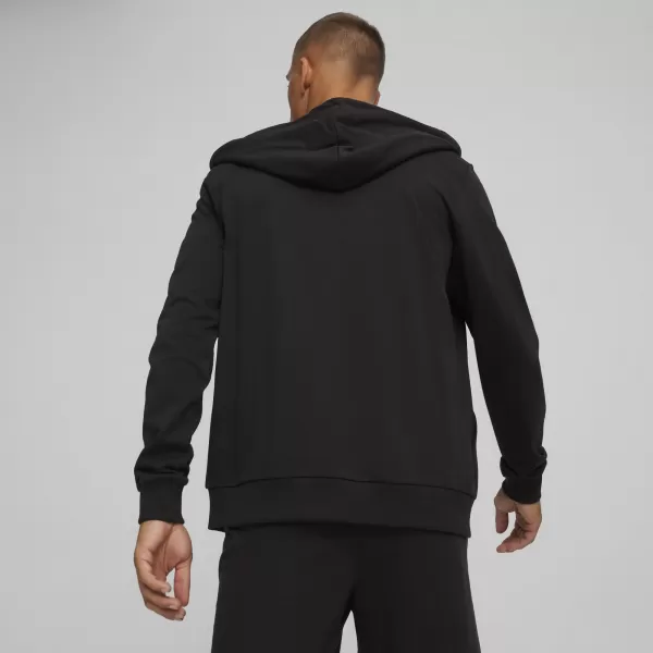  Pánska mikina PUMA TEAMGOAL CASUALS HOODED JACK 658595_03 PUMA BLACK/PUMA WHITE 