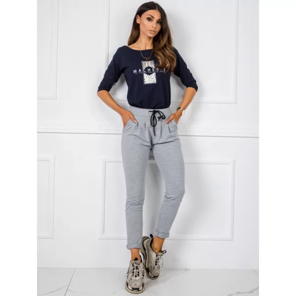  Dámske tepláky BASIC FEEL GOOD TP-DR-5477.88 GRAY 