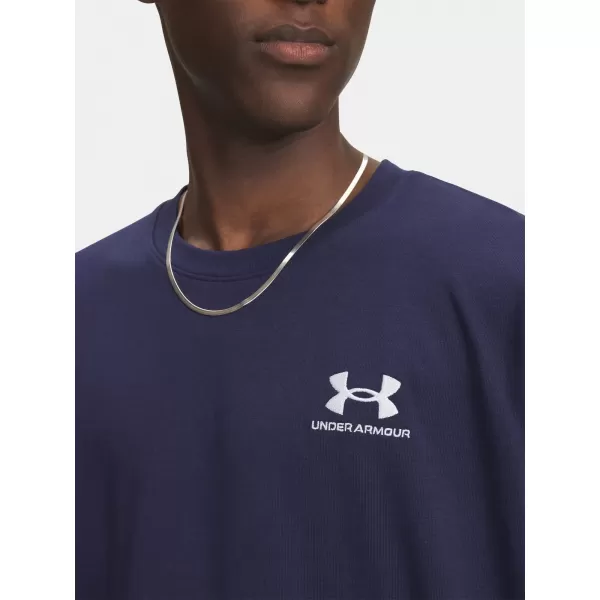  Pánske tričko UNDER ARMOUR UA M LOGO EMB HEAVYWEIGHT SS 1373997-411 MODRÁ 