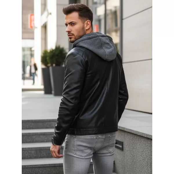  Pánska bunda DSTREET TX4387 ČIERNA 