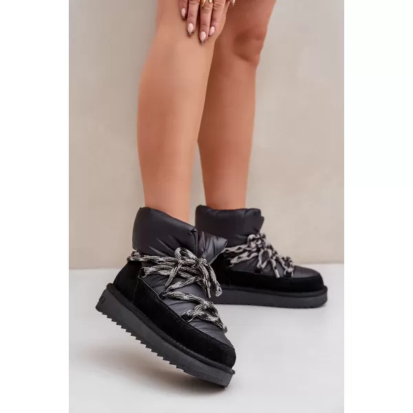  Dámske snehule D.FRANKLIN DFSH375003 BLACK 