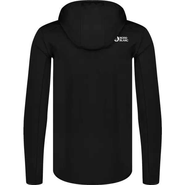  Pánska mikina powerfleece NORDBLANC BRACKEN NBWFM8286 ČIERNA 