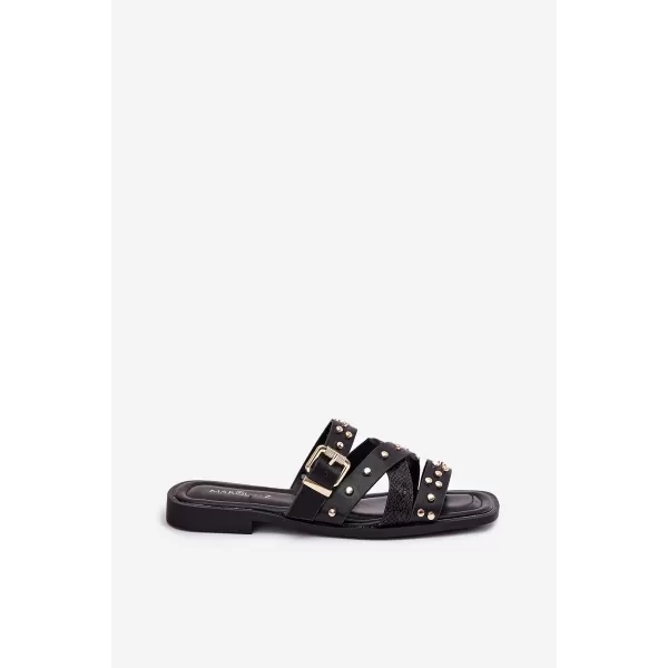  Dámske šľapky BOTO MANITTE 37865 BLACK 