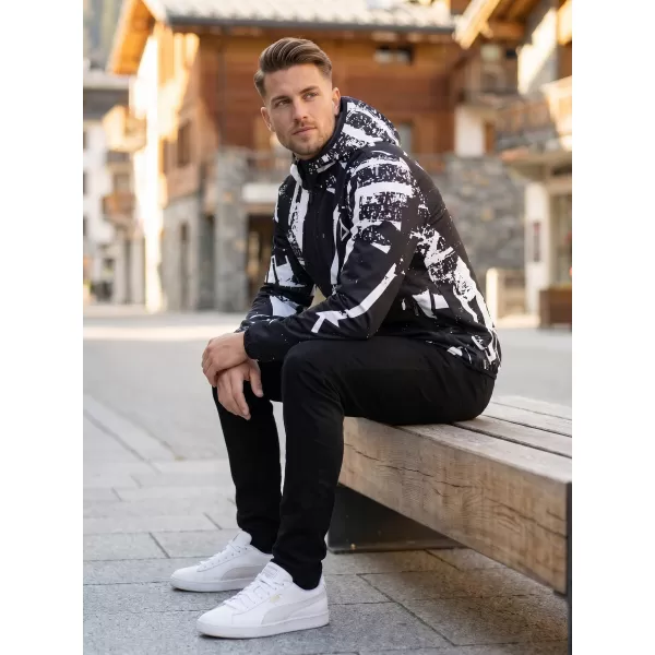  Pánska softshellová bunda premium ALTISPORT VOJ/ALM079JACK01 ČIERNOBIELA 