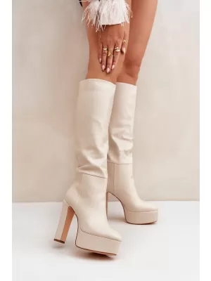 Dámske čižmy BOTO FELILORN 35100 BEIGE