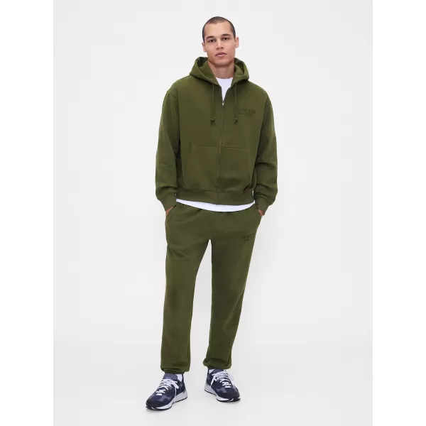  Pánska mikina GAP LOGO PULLOVER HOODIE 822076-03 ARMY JACKET GREEN 