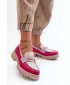 Dámske mokasíny ZAZOO 3475 BEIGE/FUSCHIA/LILA