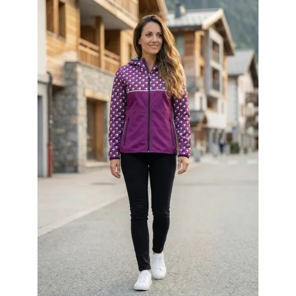 Dámska softshellová bunda premium ALTISPORT VOJ/ALW048JACK01 FIALOVÁ 