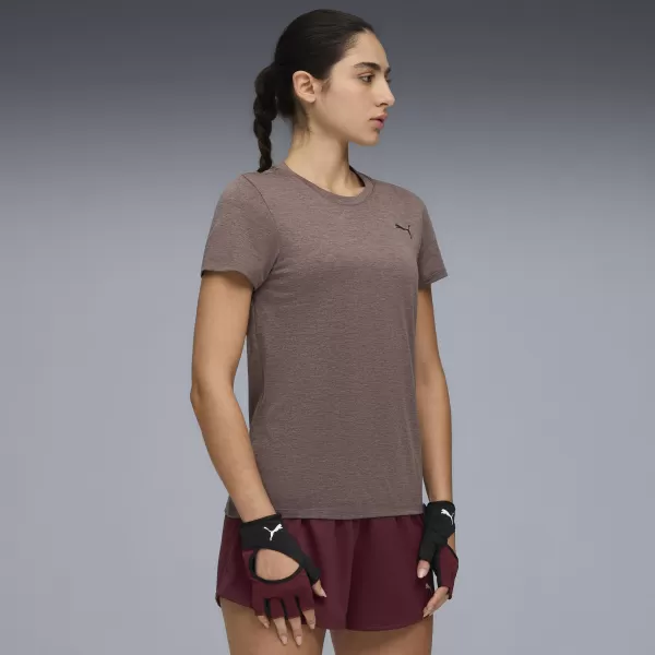  Dámske tričko PUMA W TAD ESSENTIAL HEATHER TEE 525891-88 HROZIENKOVÝ VRES 