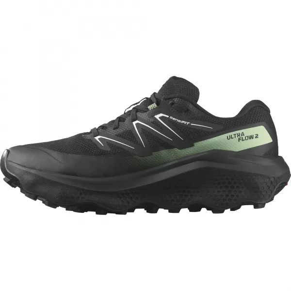  Pánske topánky SALOMON ULTRA FLOW 2 GTX L47981400 BLACK/BLACK/PATINA GREEN 