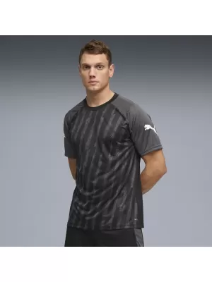 Pánske funkčné tričko PUMA INDIVIDUALLIGA GRAPH JERSEY 660578_03 PUMA ČIERNA/PUMA BIELA