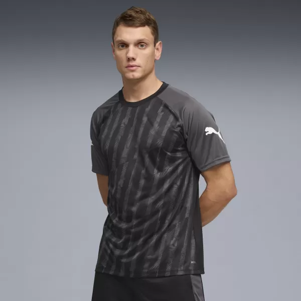  Pánske funkčné tričko PUMA INDIVIDUALLIGA GRAPH JERSEY 660578_03 PUMA ČIERNA/PUMA BIELA 