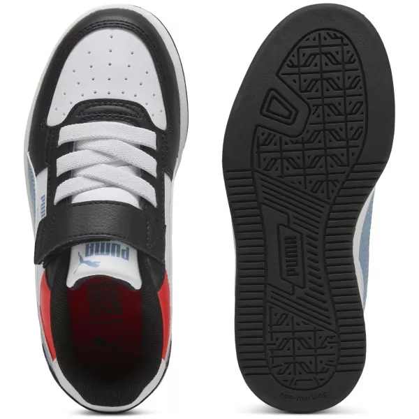  Detská obuv PUMA CAVEN 2.0 BLOCK AC+ PS 394462-17 PUMA BIELA/STUDENÁ MODRÁ/ČIERNA 