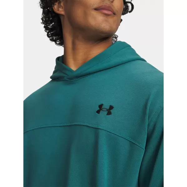  Pánska mikina UNDER ARMOUR UA RIVAL LW HOODIE 6012335-338 ČIERNA 