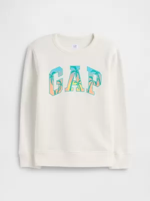 Detská mikina GAP LOGO SWEATSHIRT 770622-03 NEW OFF WHITE