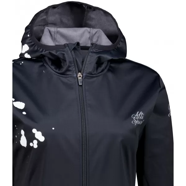  Dámska softshellová bunda premium ALTISPORT VOJ/ALW077JACK01 ČIERNA 