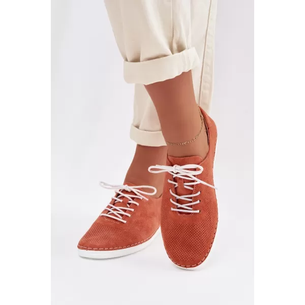  Dámske topánky S.BARSKI LR61-7080 ORANGE 