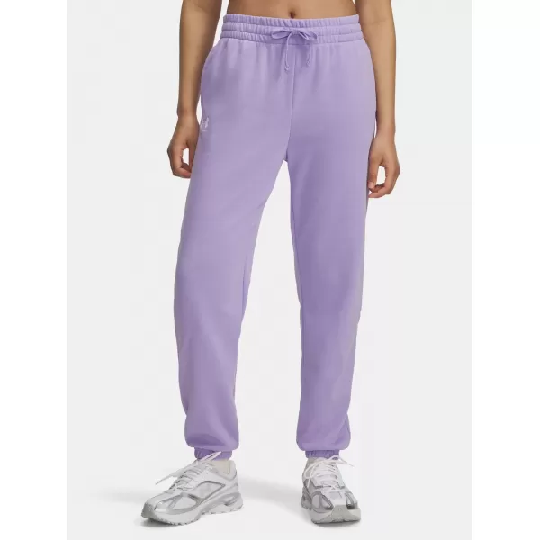  Dámske tepláky UNDER ARMOUR UA RIVAL TERRY JOGGERS 1382735-538 FIALOVÁ 