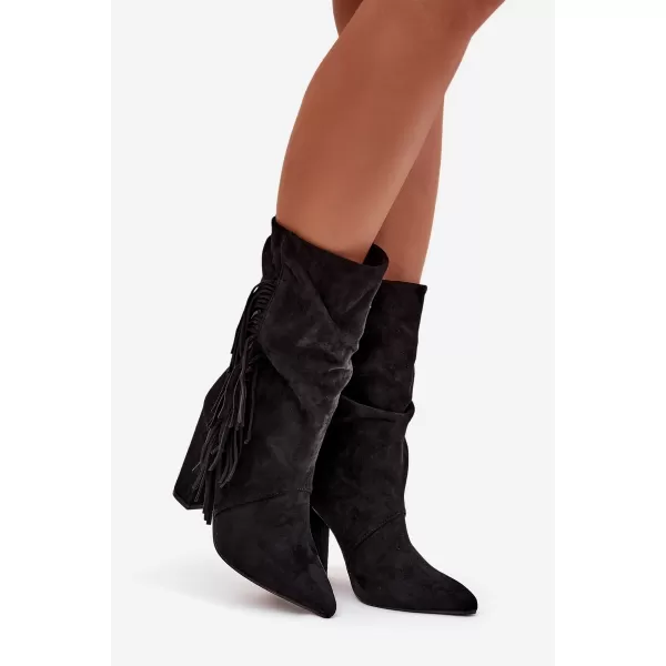  Dámske topánky BOTO ZATEPLENÉ 40514 BLACK 